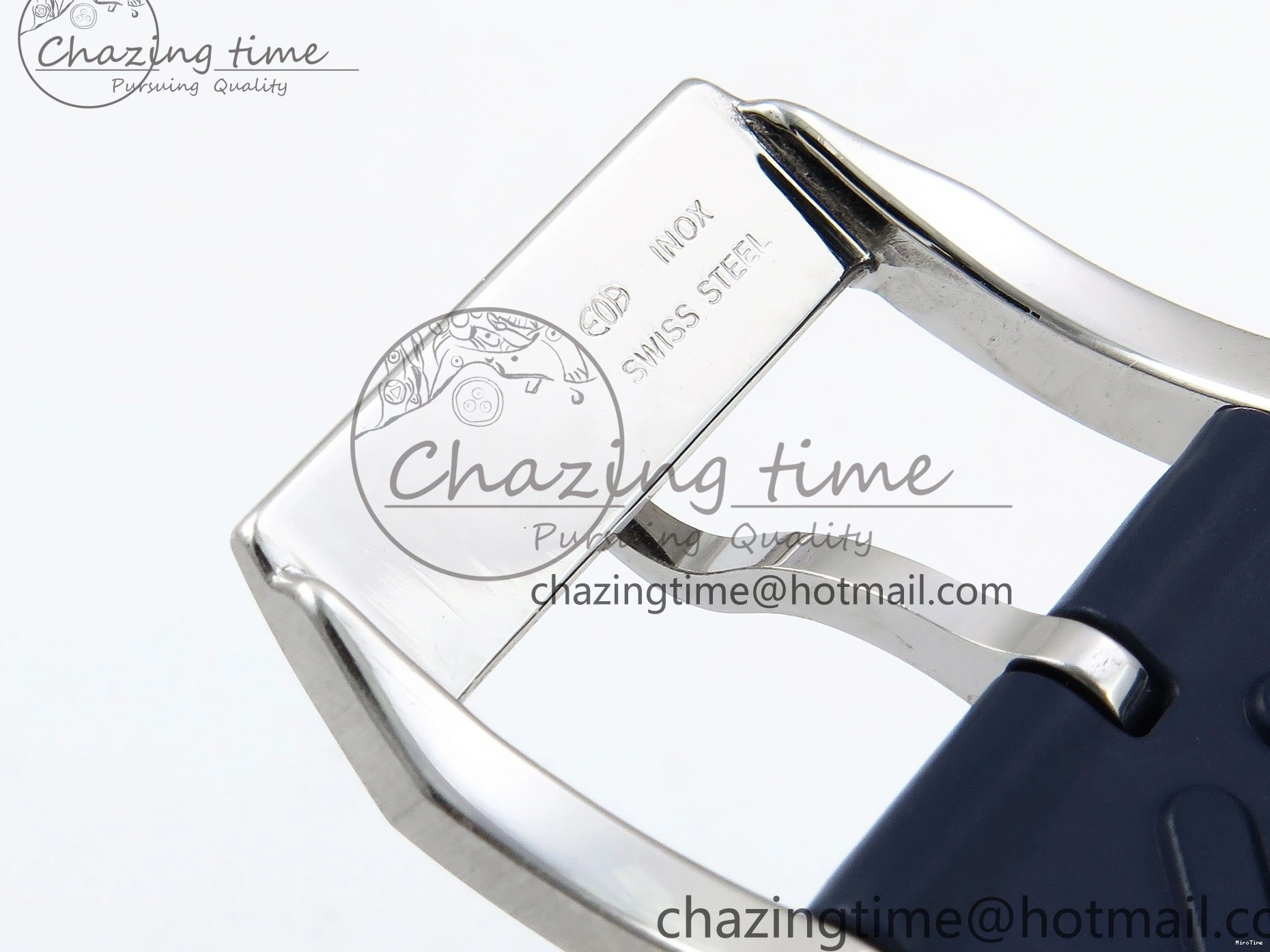 MIROTIME 0422 Casual Portuguese Chrono IW3716 Z+F 1:1 Best Edition White Dial on Blue Rubber Strap A 7016